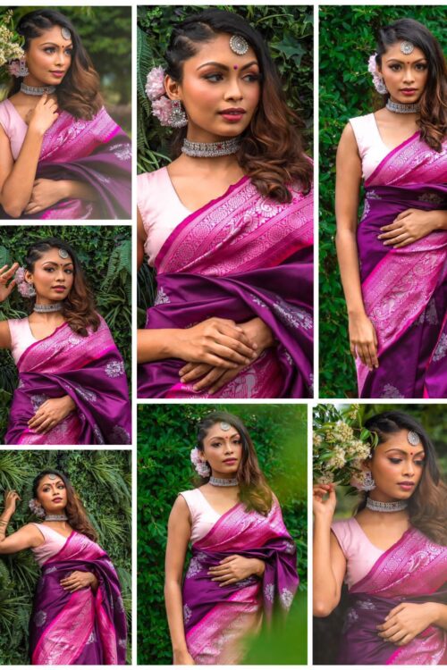Soft Lichi Silk Cloth Saree