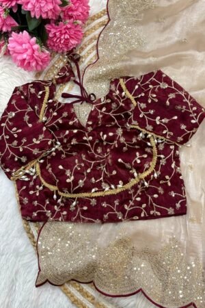 Zimmy Chhoo Satin Saree
