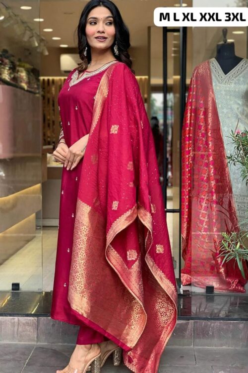 Fully Stitched Heavy Embroidered Suit